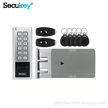 DIY Lock metal keypad Wireless Glass door lock